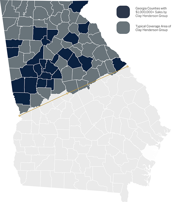 Gray and Blue map